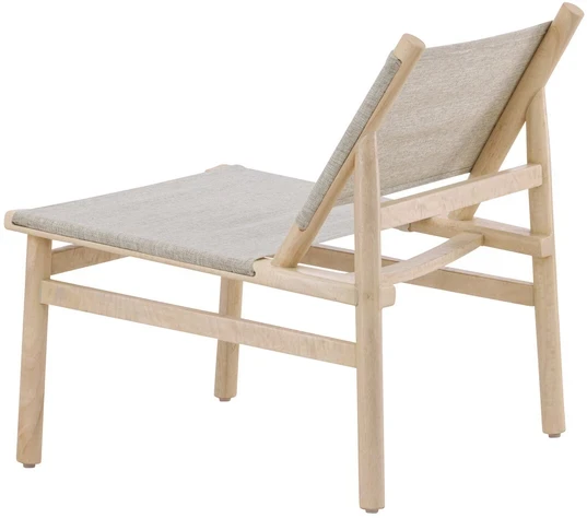 Fotelis Venture Design Lounge kėdė Millo 43x40x65 cm Pilka Nature poliesteris mango mediena