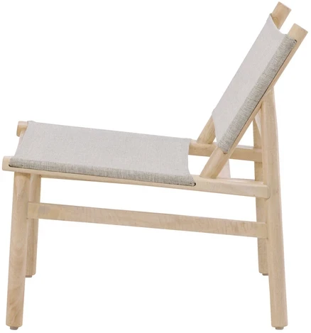 Fotelis Venture Design Lounge kėdė Millo 43x40x65 cm Pilka Nature poliesteris mango mediena