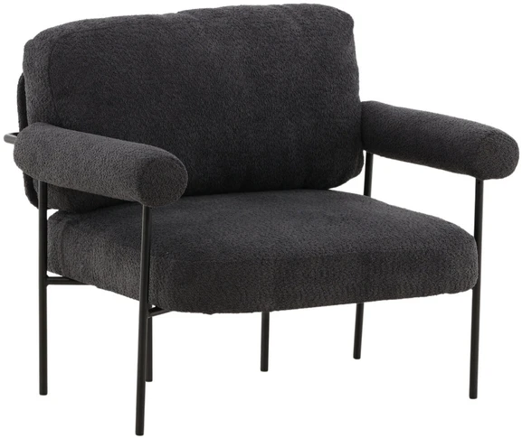 Fotelis Venture Design Rankinė kėdė, Tillberga x Josefin Lustig, 87x83x95 cm, Tamsiai pilka