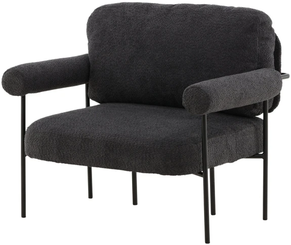 Fotelis Venture Design Rankinė kėdė, Tillberga x Josefin Lustig, 87x83x95 cm, Tamsiai pilka