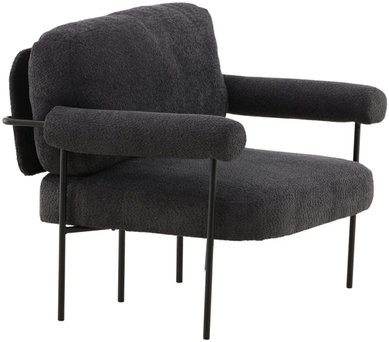 Fotelis Venture Design Rankinė kėdė, Tillberga x Josefin Lustig, 87x83x95 cm, Tamsiai pilka