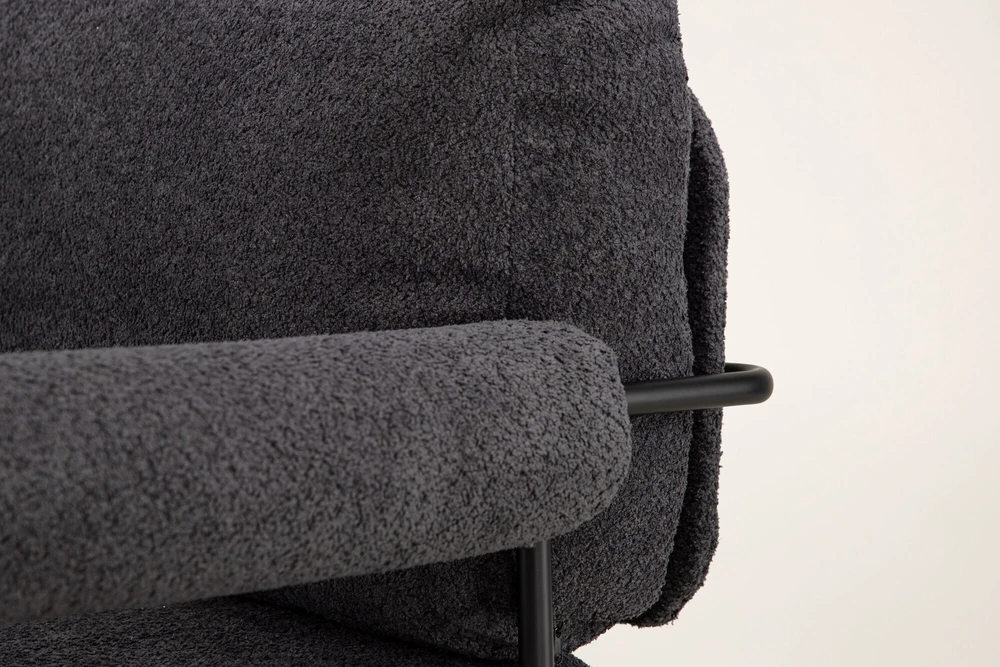 Fotelis Venture Design Rankinė kėdė, Tillberga x Josefin Lustig, 87x83x95 cm, Tamsiai pilka