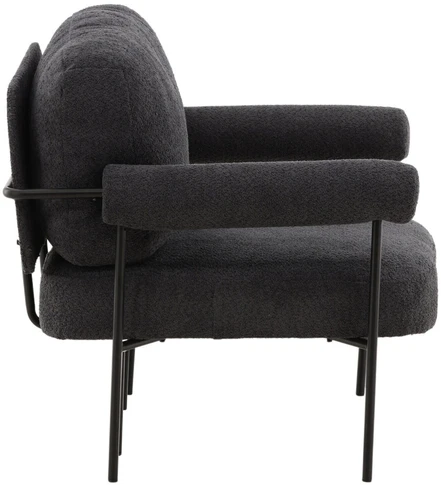 Fotelis Venture Design Rankinė kėdė, Tillberga x Josefin Lustig, 87x83x95 cm, Tamsiai pilka