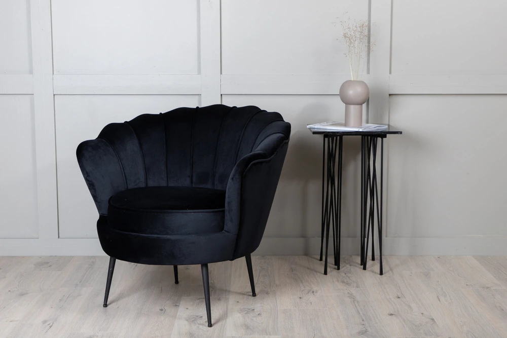 Fotelis Venture Design Sofa, Calais viengubas, 77x76x83 cm, Juoda