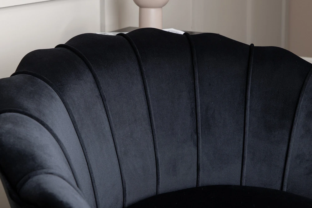 Fotelis Venture Design Sofa, Calais viengubas, 77x76x83 cm, Juoda