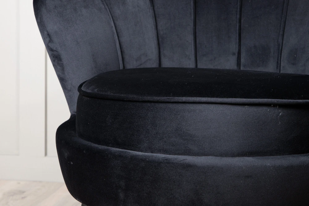 Fotelis Venture Design Sofa, Calais viengubas, 77x76x83 cm, Juoda