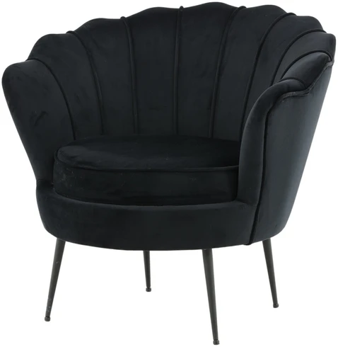 Fotelis Venture Design Sofa, Calais viengubas, 77x76x83 cm, Juoda