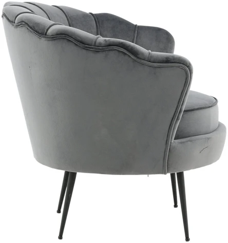 Fotelis Venture Design Sofa, Calais viengulė, 77x76x83 cm, Tamsiai pilka
