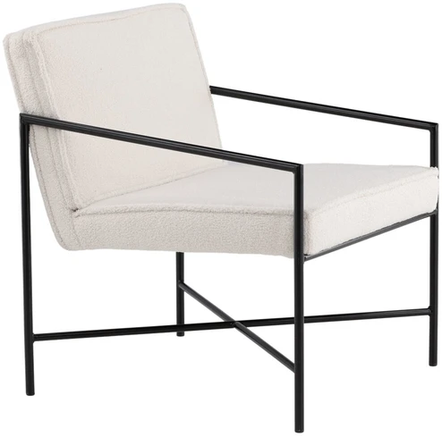 Fotelis Venture Design Sofa, Rakel viengulė, 65x78x66 cm, Balta