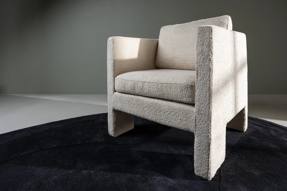 Fotelis Venture Design Vieno asmens sofa, Ragusa, 74x87x80 cm, Balta