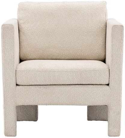 Fotelis Venture Design Vieno asmens sofa, Ragusa, 74x87x80 cm, Balta