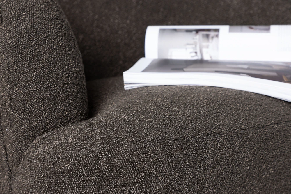 Fotelis Venture Design Vieno sėdynės sofa, Derry, 79x68.5x70 cm, Tamsiai pilka