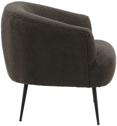 Fotelis Venture Design Vieno sėdynės sofa, Derry, 79x68.5x70 cm, Tamsiai pilka