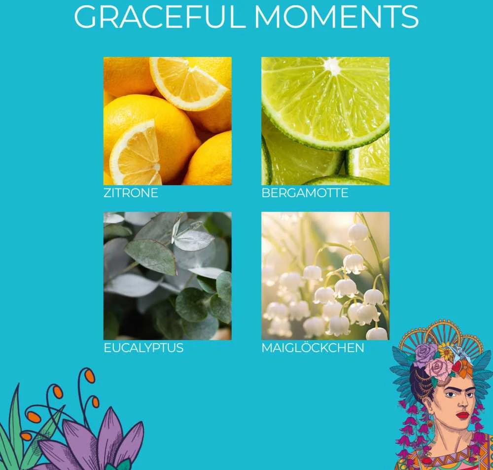 „Eurographics Frida Kahlo“ kvapioji žvakė „Graceful Moments“ – 180 g