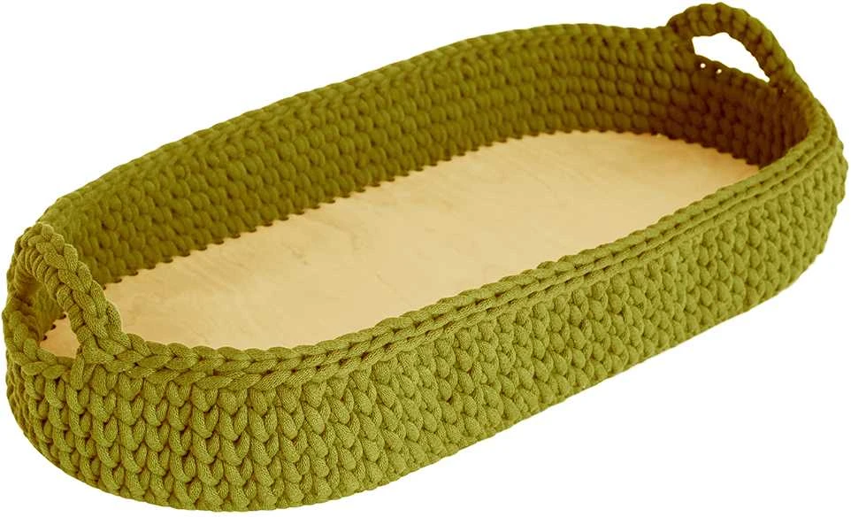 Happymoses Keičiamas pintinė, Kiwi, 0,75x0,37x0,13 m, žalia