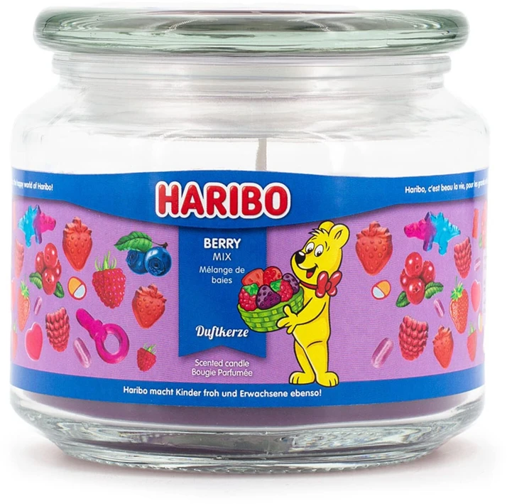 Haribo A2168 Apvali žvakė „Gervuogė, avietė, rožinė braškė“ 1 vnt.