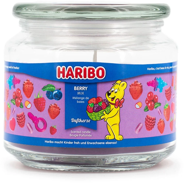 Haribo A2168 Apvali žvakė „Gervuogė, avietė, rožinė braškė“ 1 vnt.
