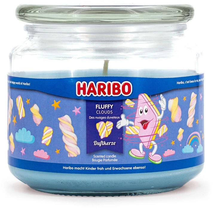 Haribo Kvapioji žvakė 9.5x10x10 cm mėlyna, stiklas