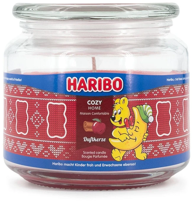 Haribo A2203 žvakė apvali obuolių ir cinamono raudonumo, 1 vnt.