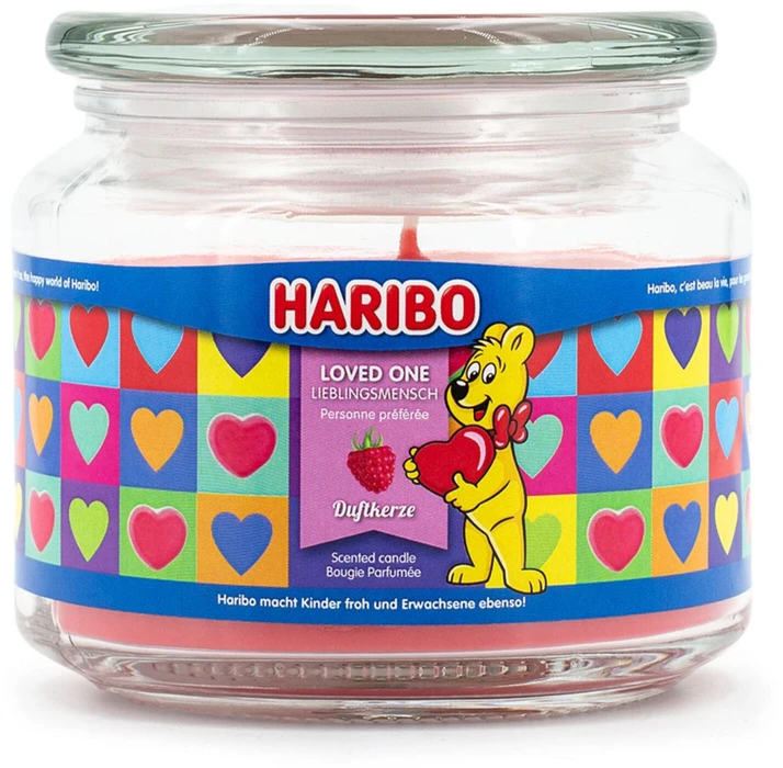 Haribo Kvapioji žvakė 9.5x10x10 cm raudona, stiklas