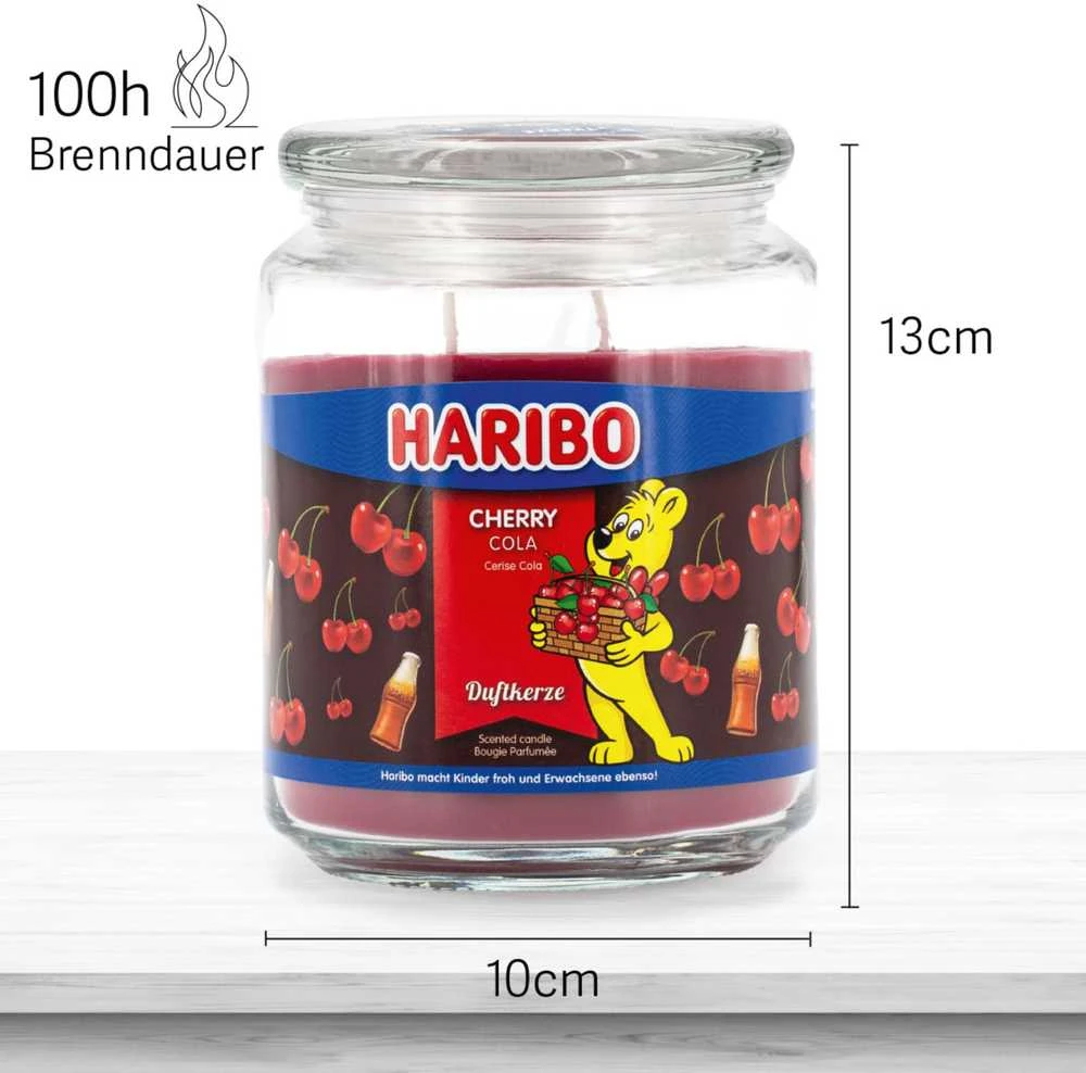 Haribo Duftkerzen Haribo Cherry Cola žvakė - 510g