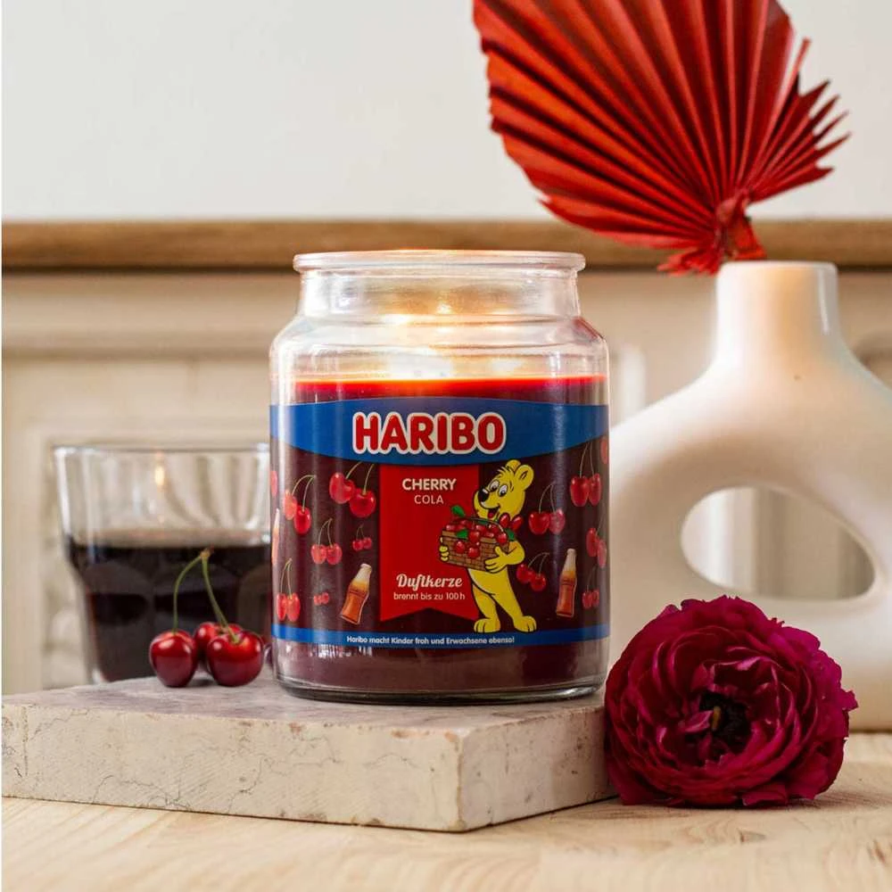 Haribo Duftkerzen Haribo Cherry Cola žvakė - 510g