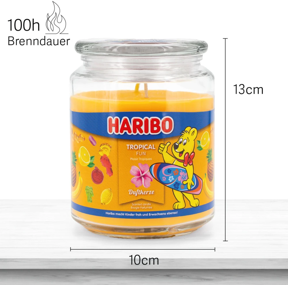 Haribo Duftkerzen Haribo Tropical Fun žvakė 510 g
