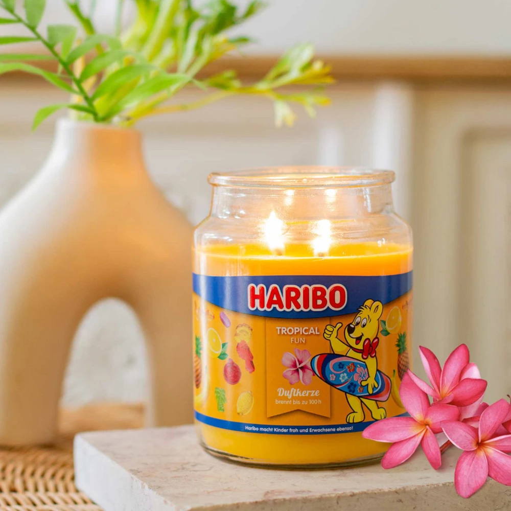 Haribo Duftkerzen Haribo Tropical Fun žvakė 510 g