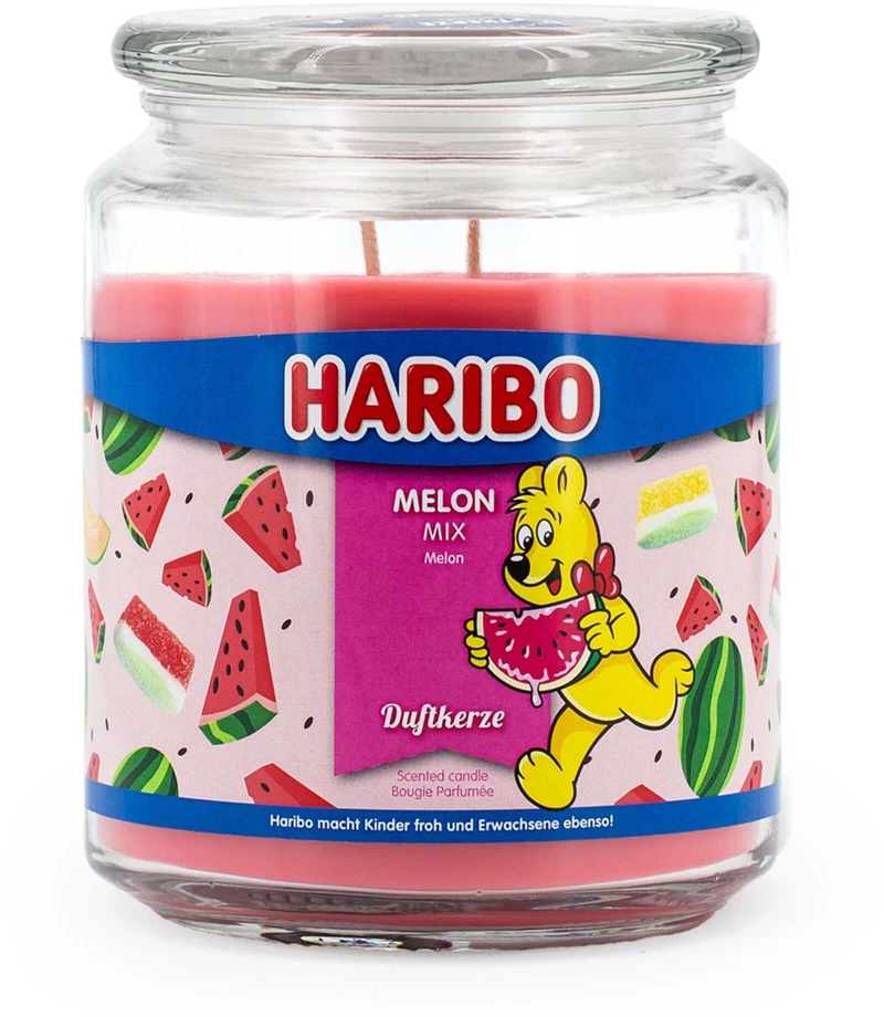 Haribo Kvapnioji žvakė 13x10x10 cm mėlyna/raudona/permatoma, parafino vaškas