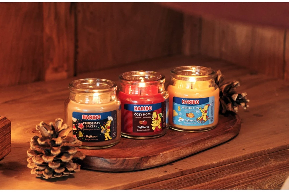 Haribo Duftkerzen Haribo žvakių rinkinys - Christmas Bakery, Winter Fun, Cozy Home - 3 x 85 g