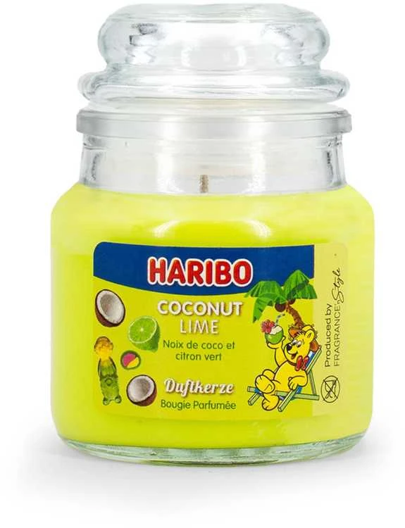 Haribo Duftkerzen Haribo žvakių rinkinys - Berry Mix, Coconut Lime, Tropical Fun - 3 x 85 g