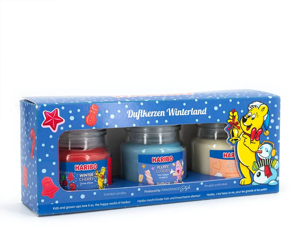 Haribo kvapni žvakė Žiemos šalis Rinkinys 3 vnt.