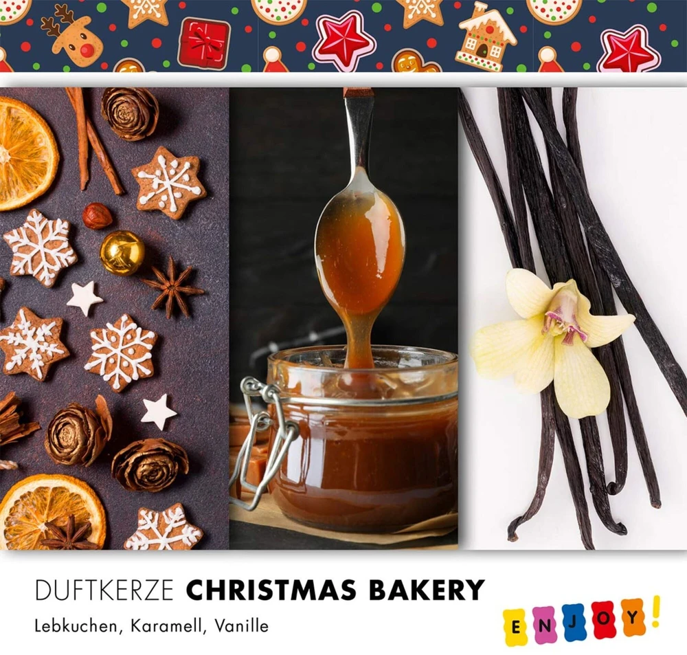 Haribo Duftkerzen Haribo žvakių rinkinys - Christmas Bakery, Winter Fun, Cozy Home - 3 x 85 g