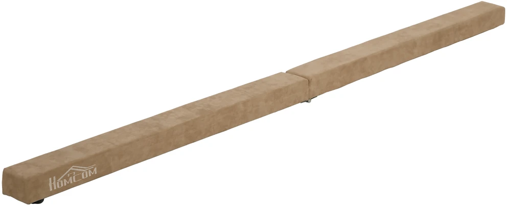 HOMCOM 210 cm gimnastikos balansavimo sija, skirta naudoti viduje ir lauke, sulankstoma, iki 120 kg, ruda