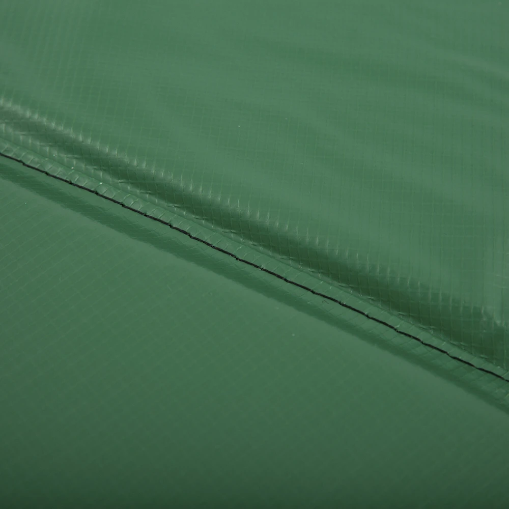 HOMCOM krašto danga, trampolino priedas, Ø 244 cm, atspari oro sąlygoms, PVC PE, žalia
