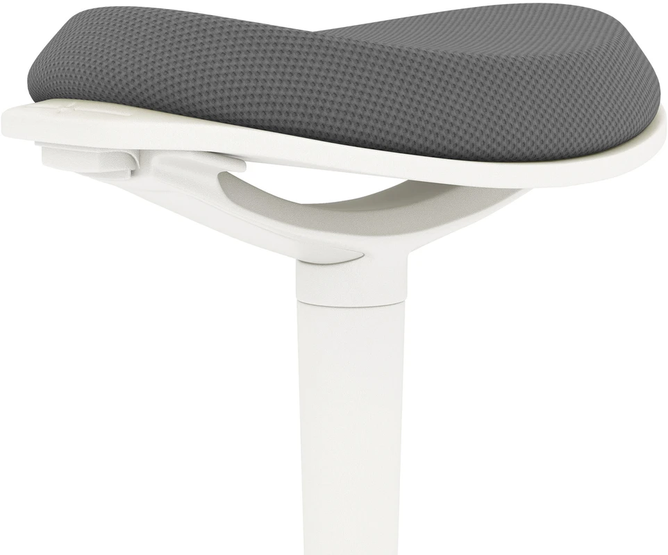 HOMCOM taburetė, ergonomiška biuro taburetė, 56,5-71,5 cm reguliuojamo aukščio darbo taburetė, pasukama kėdė biurui, kabinetui, tinklinė, pilka