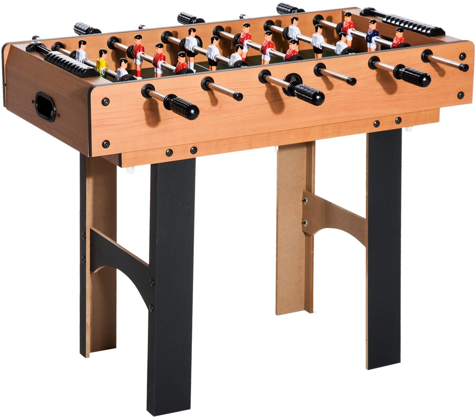 HOMCOM 4-in-1 universalus žaidimų stalas, daugiafunkcis stalas su stalo futbolu, oro rituliu, stalo tenisu, biliardu, 87x43x73 cm | Aosom