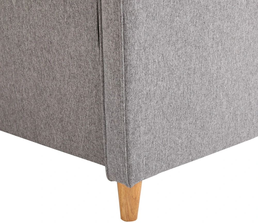 Homcom Dvivietė sofa su pagalvėlėmis, lininė, šviesiai pilka, 141x65x78cm