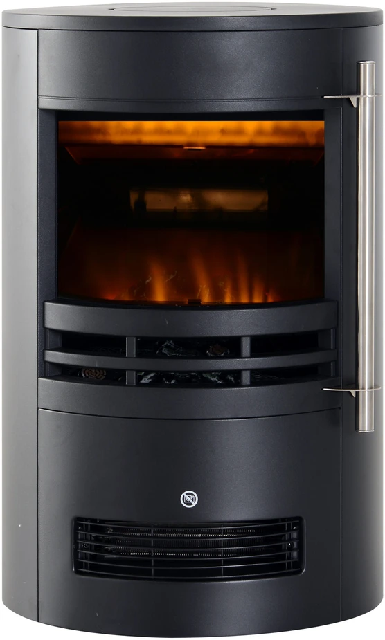HOMCOM LED elektrinis židinys su liepsnos efektu 900/2000W 41x41x64,5cm