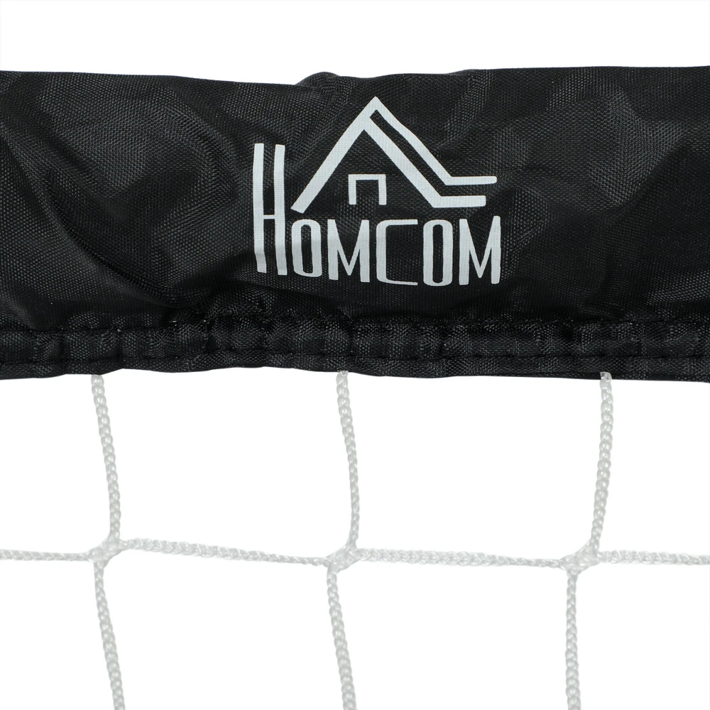 "HOMCOM" futbolo vartai 2 sulankstomų futbolo vartų rinkinys su metaliniu rėmu vaikams ir suaugusiesiems, sodo, 90 x 36 x 60 cm, juodi