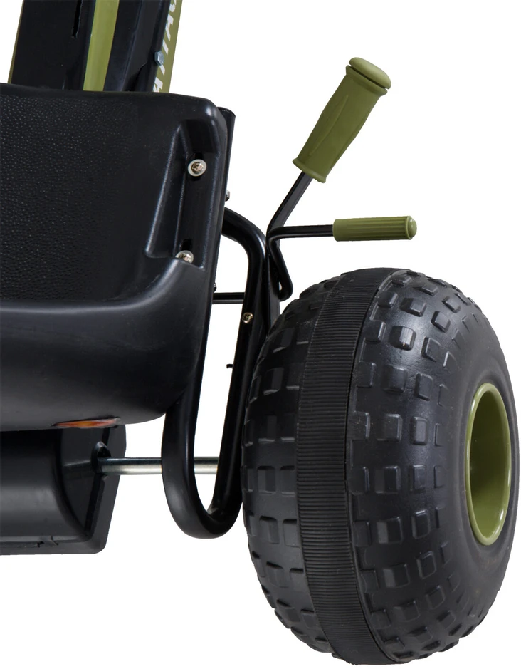HOMCOM vaikiškas kartingas, pedalinis automobilis su rankiniu stabdžiu, nuo 3 metų, žalias, 99x65x56 cm