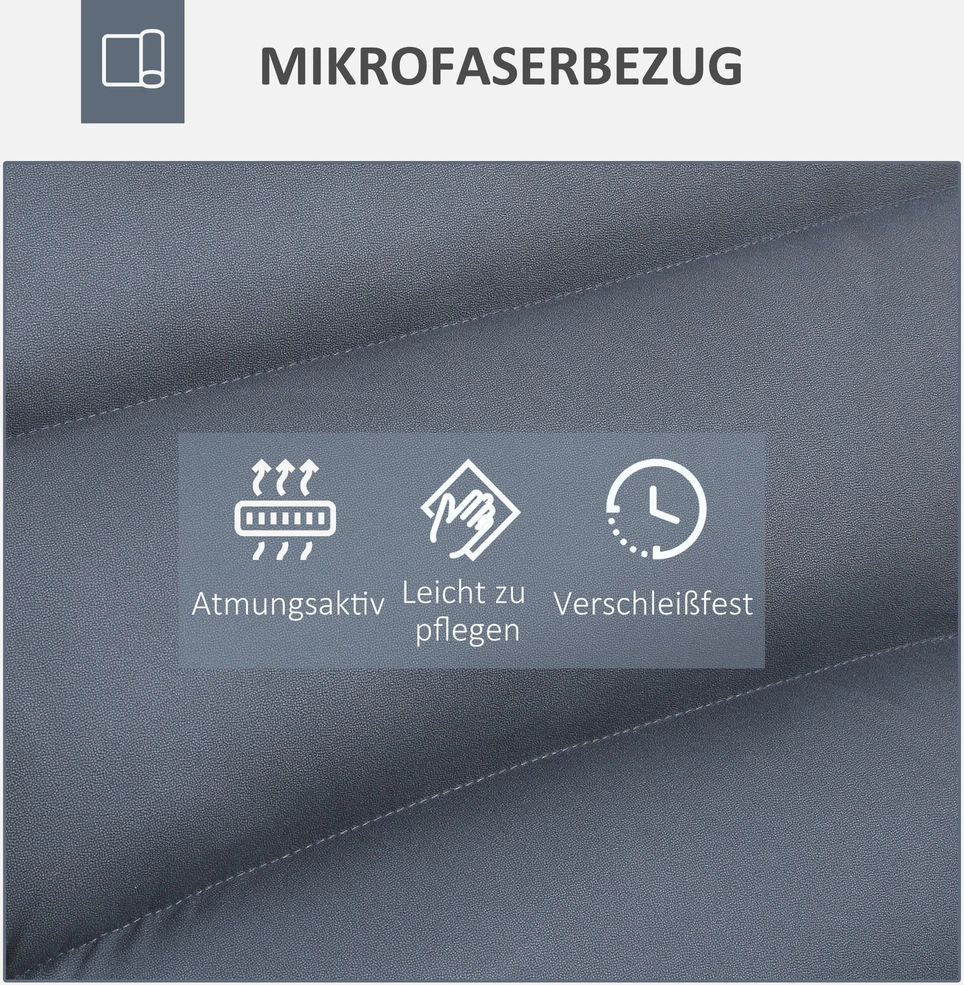 HOMCOM poilsio kėdė, grindų sofa, grindų kėdė su 360° besisukančiu pagrindu, 5 padėčių reguliuojamas atlošas, plienas, tamsiai pilka