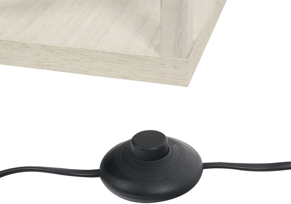 HOMCOM pastatomas šviestuvas su 3 lentynomis, grindinis šviestuvas, vidaus apšvietimas, E27, iki 40W, E1-MDF, akrilas, ąžuolo ir baltos spalvos, 26x26x160 cm