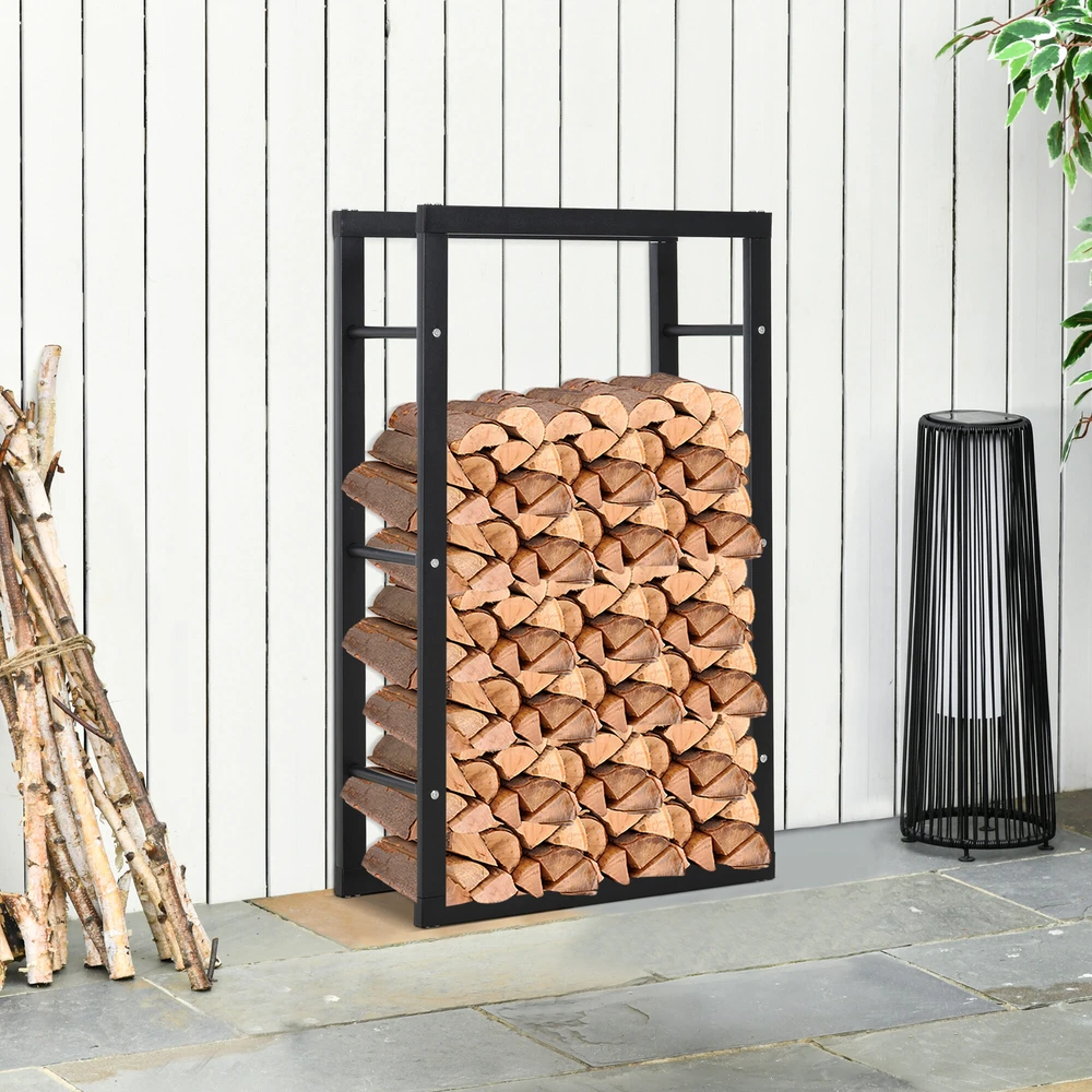 HOMCOM Malkų laikiklis stovas 100 kg - Juodas L60 x W25 x H100 cm