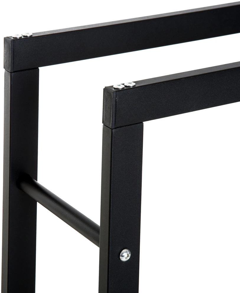 HOMCOM Malkų laikiklis stovas 100 kg - Juodas L60 x W25 x H100 cm
