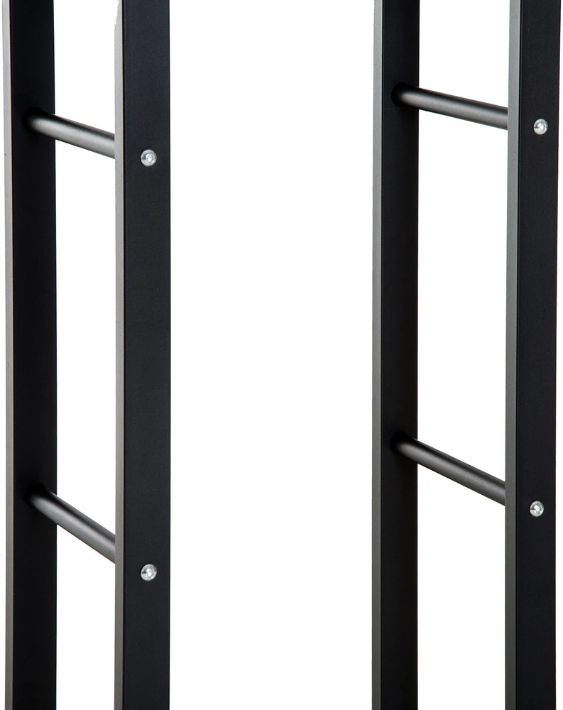HOMCOM Malkų laikiklis stovas 100 kg - Juodas L60 x W25 x H100 cm