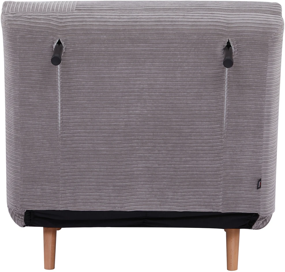 HOMCOM 2-in-1 išskleidžiama sofa-lova, reguliuojamas fotelis-lova, svečių lova, kordelio stiliaus, skirta miegamajam ir svetainei, poliesteris, šviesiai pilka