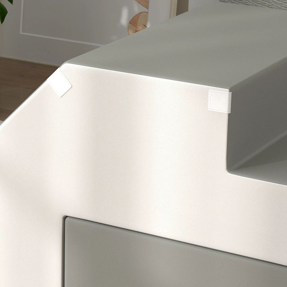 HOMCOM minkštųjų kaladėlių rinkinys, 2 dalių, putplasčio statybinės kaladėlės, didelės kaladėlės, žaislinės statybinės kaladėlės, 1-3 metų vaikams, dirbtinė oda, EPE