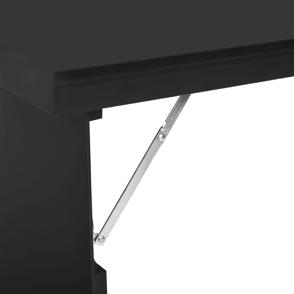 HOMCOM Sieninis sulankstomas rašomasis stalas Kompiuterinis stalas su lenta 60x94.5x147cm