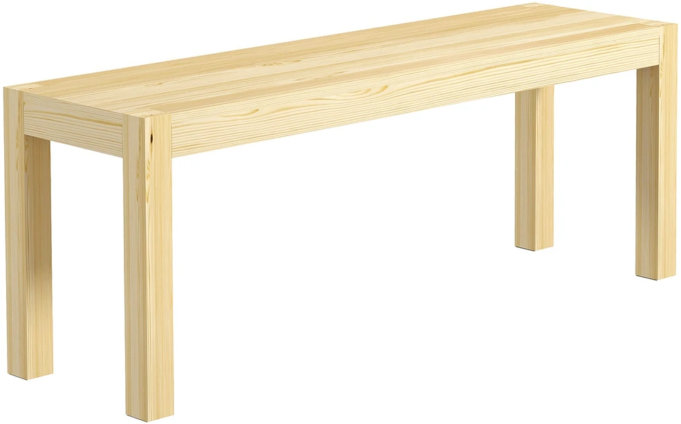 HOMCOM suoliukas 2-vietis, kaimiško stiliaus medinis suoliukas, valgomojo suoliukas, virtuvės suoliukas svetainei, iki 240 kg, pušies mediena, natūralus, 120x33x45 cm